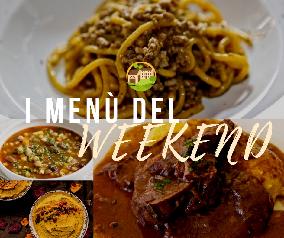 I menù del weekend / 15.09.2017